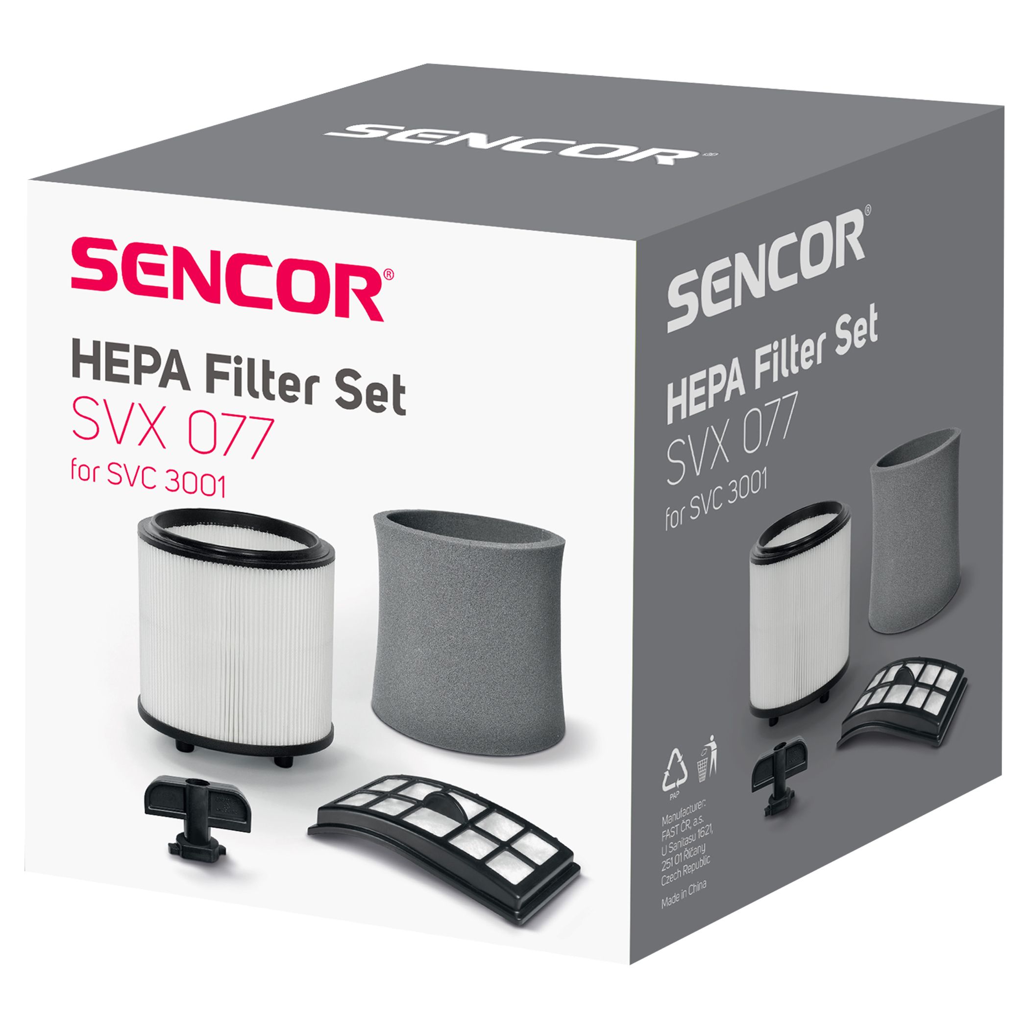 Sencor SVX077HF / SVC 3001 Orca Wet and Dry Porszívó Hepa Filter / Gyári Szűrő Készlet