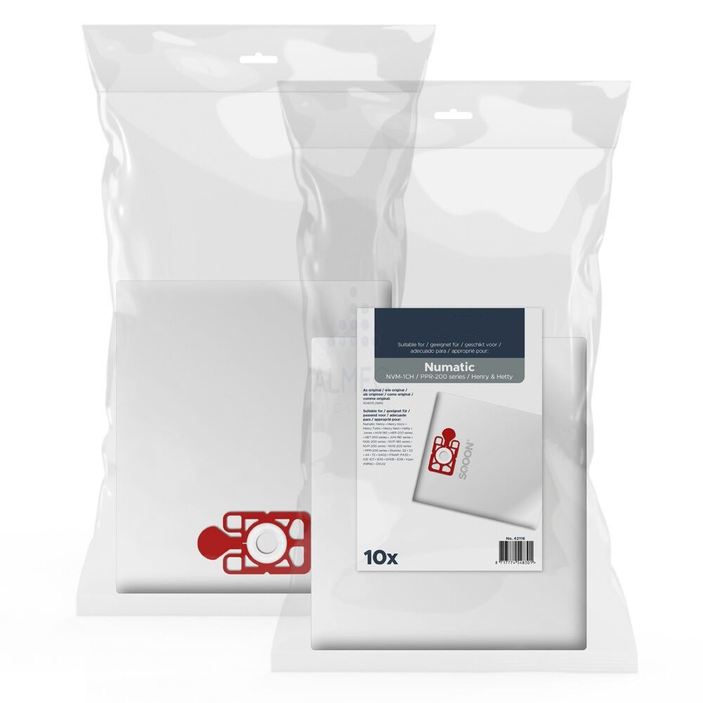 NUMATIC, HENRY, JAMES, VIPER DSU 8 KOMPATIBILIS XLPACK MICROMAX PORZSÁK 10 DB/CS | 650785
